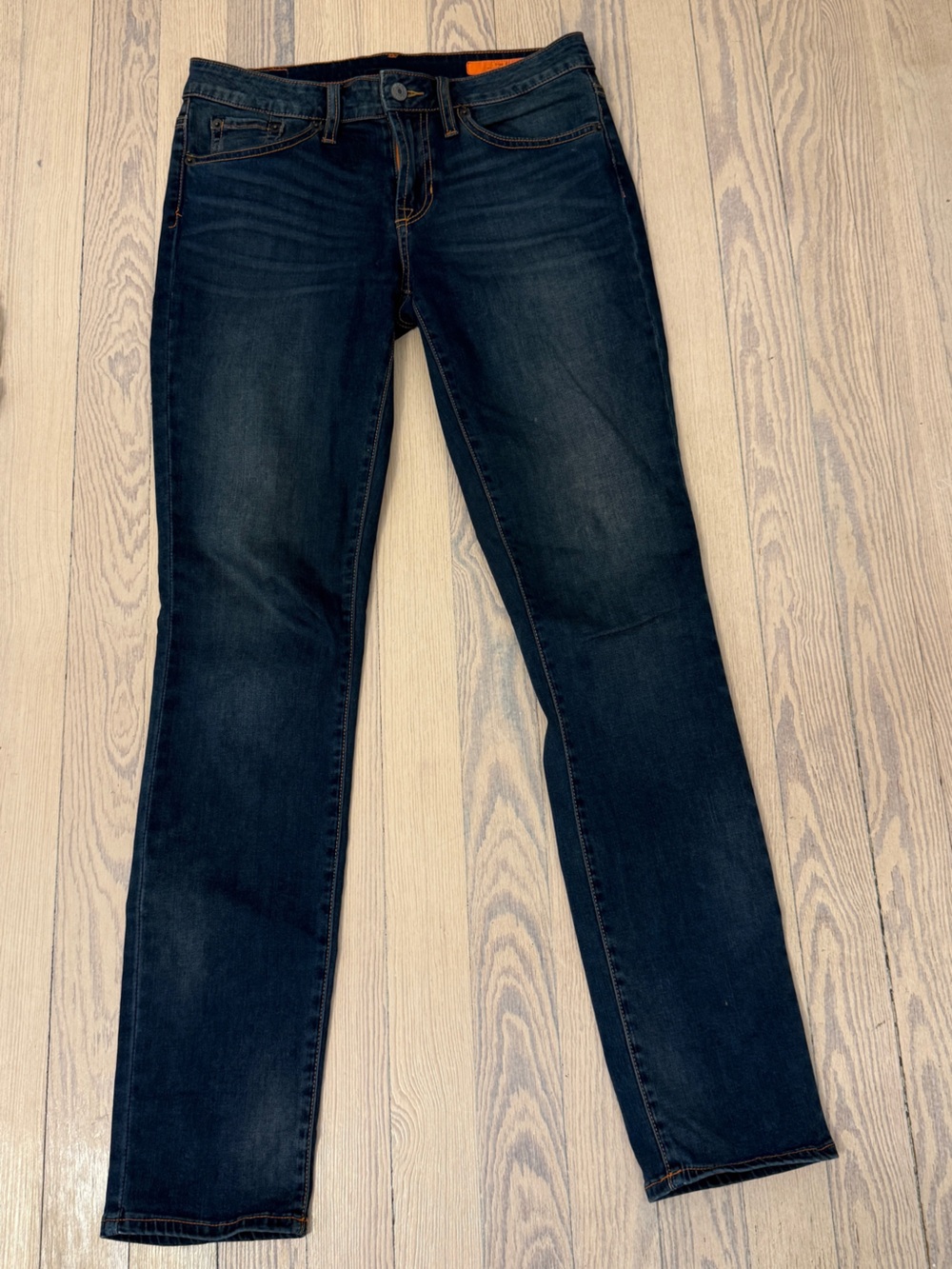 JEAN SHOP Women’s Lana Dark Wash Stretch Straight Leg Jeans Denim Size 27
